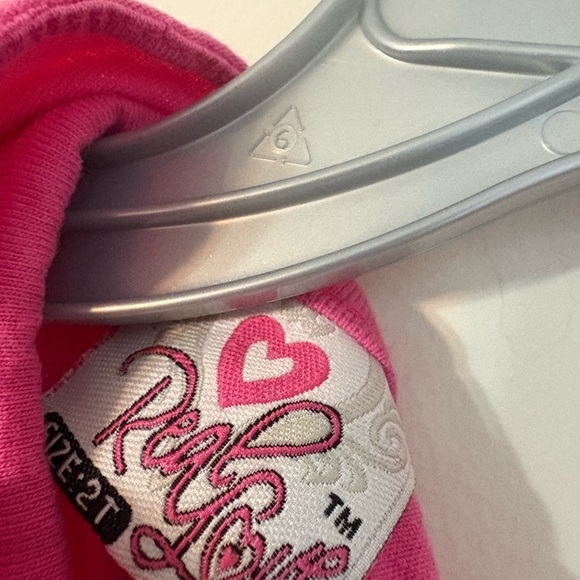 Pink and Blue Floral Kids Dress - Picture 3 of 3